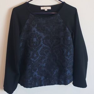 Damask pattern Pullover sweater
